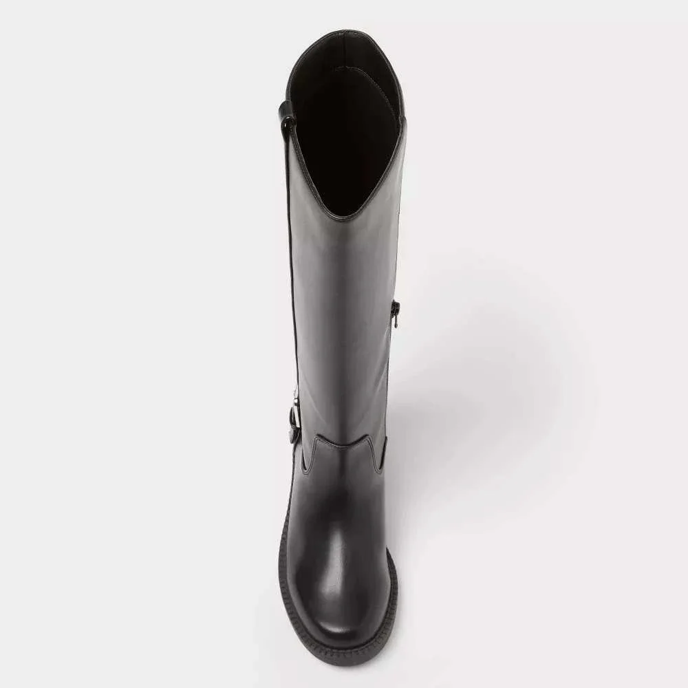A New Day Women's Hattie Knee-High Boots Black Size 6.5 New With‎ Tags
